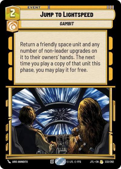 Jump to Lightspeed 232/262 Jump to Lightspeed Star Wars card