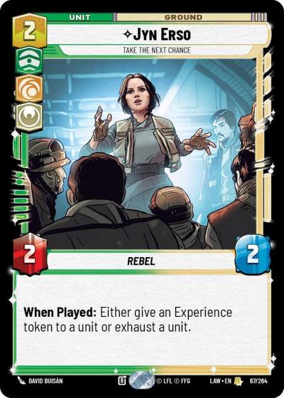 Jyn Erso - Take the Next Chance 67/264 A Lawless Time Star Wars card