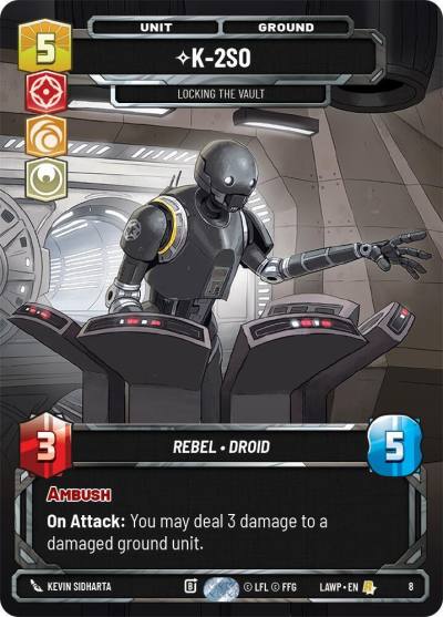 K-2S0 - Locking the Vault 8 A Lawless Time: Weekly Play Promos Star Wars card