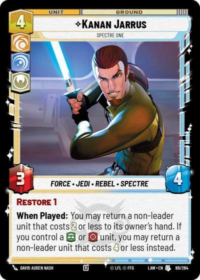 Kanan Jarrus - Spectre One 89/264 A Lawless Time Star Wars card