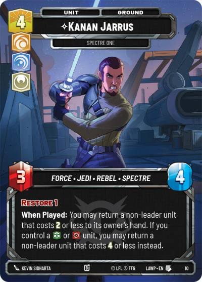 Kanan Jarrus - Spectre One 10 A Lawless Time: Weekly Play Promos Star Wars card