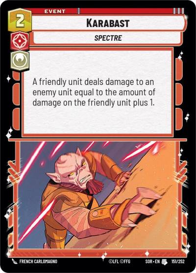 Karabast 151/252 Spark of Rebellion Star Wars card