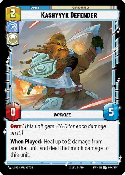 Kashyyyk Defender 044/257 Twilight of the Republic Star Wars card