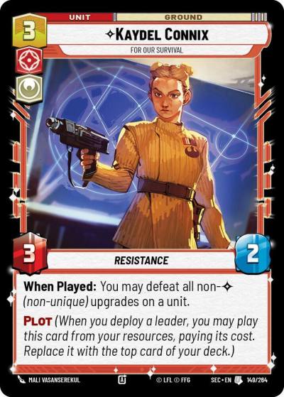 Kaydel Connix - For Our Survival 149/264 Secrets of Power Star Wars card