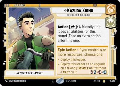 Kazuda Xiono - Best Pilot in the Galaxy 018/262 Jump to Lightspeed Star Wars card