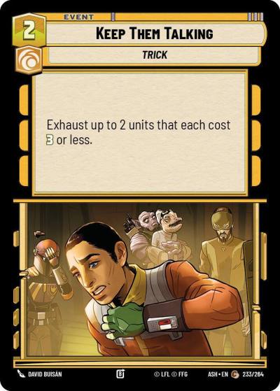 Keep Them Talking 233/264 Ashes of the Empire Star Wars card
