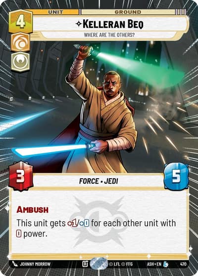 Kelleran Beq - Where are the Others? (Hyperspace) 470 Ashes of the Empire Star Wars card