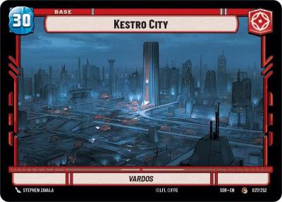 Kestro City // Shield 27 // T02 Spark of Rebellion Star Wars card