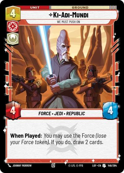 Ki-Adi-Mundi - We Must Push On 146/264 Legends of the Force Star Wars card