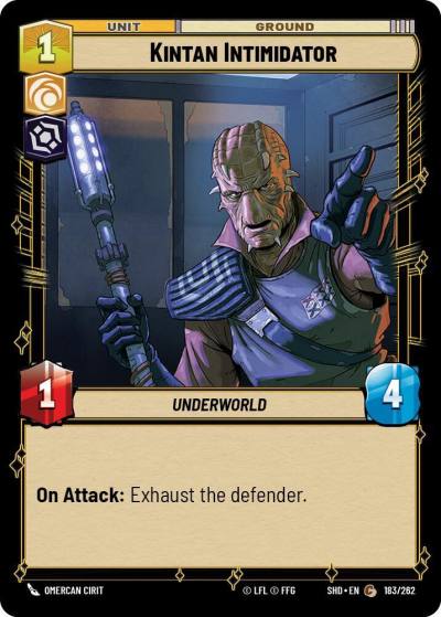 Kintan Intimidator 183/262 Shadows of the Galaxy Star Wars card