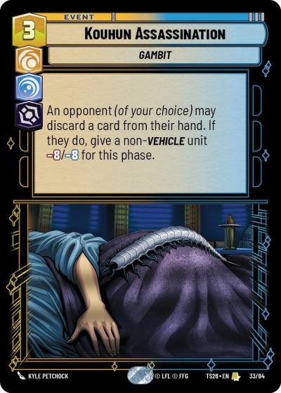 Kouhun Assassination 33/84 Twin Suns Star Wars card