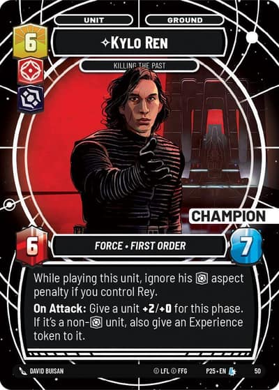 Kylo Ren - Killing the Past (Champion) 50 Organized Play Promos Star Wars card
