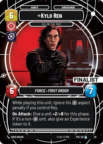 Kylo Ren - Killing the Past (Finalist) 49 Organized Play Promos Star Wars card