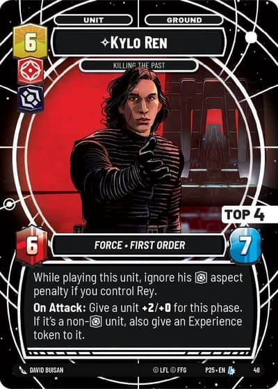 Kylo Ren - Killing the Past (Top 4) 48 Organized Play Promos Star Wars card