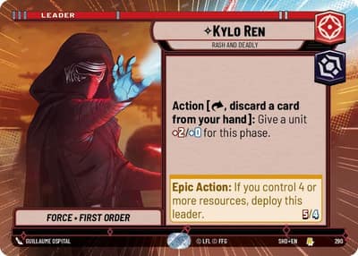 Kylo Ren - Rash and Deadly (Hyperspace) 290 Shadows of the Galaxy Star Wars card