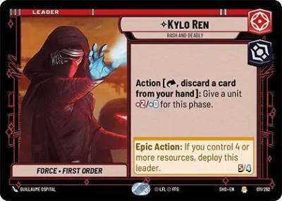 Kylo Ren - Rash and Deadly 011/262 Shadows of the Galaxy Star Wars card
