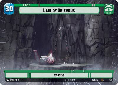 Lair of Grievous (Hyperspace) 298 Twilight of the Republic Star Wars card