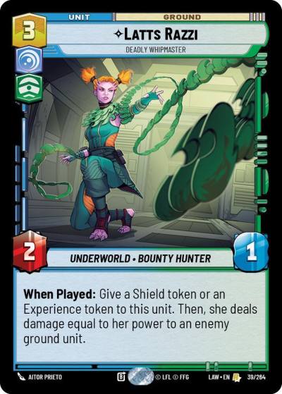 Latts Razzi - Deadly Whipmaster 39/264 A Lawless Time Star Wars card