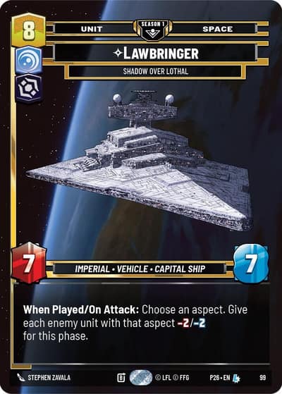 Lawbringer - Shadow Over Lothal (99) 99 Sector and Regional Promos: Season 1 Star Wars card
