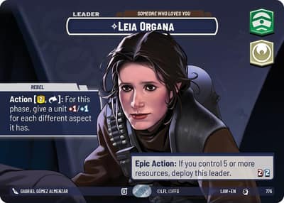 Leia Organa - Someone Who Loves You (Showcase) 776 A Lawless Time Star Wars card