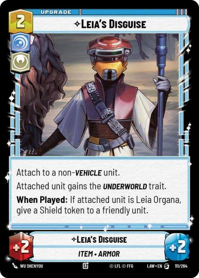 Leia's Disguise 111/264 A Lawless Time Star Wars card