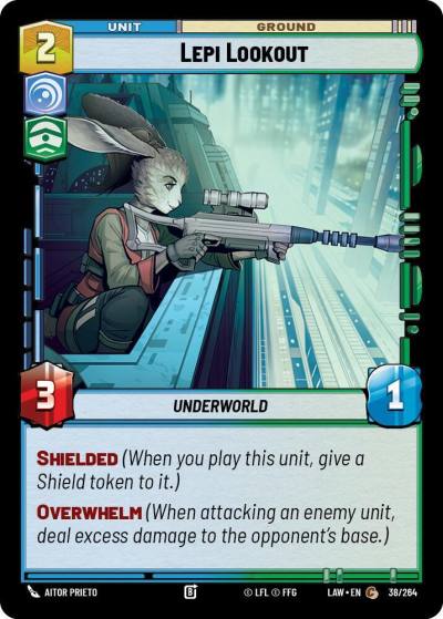 Lepi Lookout 38/264 A Lawless Time Star Wars card