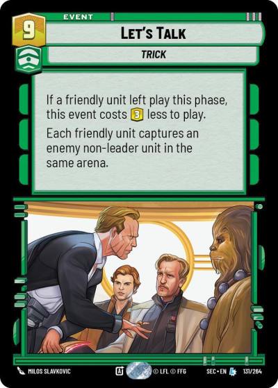 Let's Talk 131/264 Secrets of Power Star Wars card