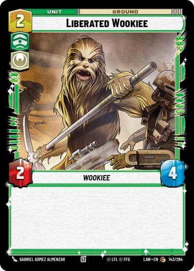 Liberated Wookie 143/264 A Lawless Time Star Wars card