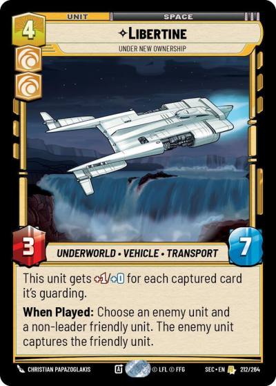 Libertine - Under New Ownership 212/264 Secrets of Power Star Wars card