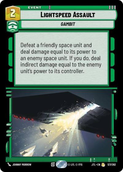 Lightspeed Assault 127/262 Jump to Lightspeed Star Wars card