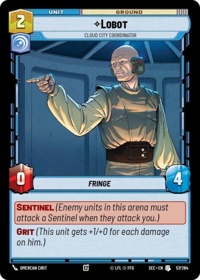 Lobot - Cloud City Coordinator 57/264 Secrets of Power Star Wars card