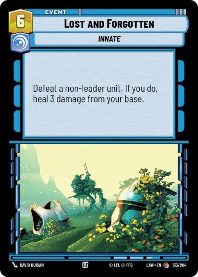 Lost and Forgotten 133/264 A Lawless Time Star Wars card