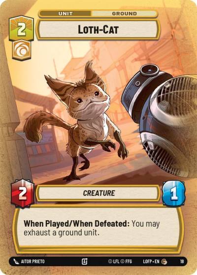 Loth-Cat 18 Organized Play Promos Star Wars card