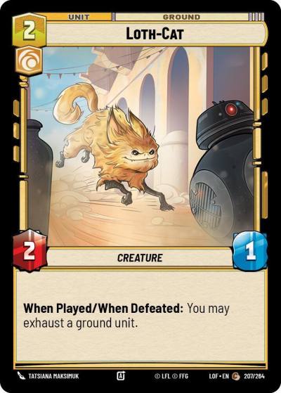 Loth-Cat 207/264 Legends of the Force Star Wars card
