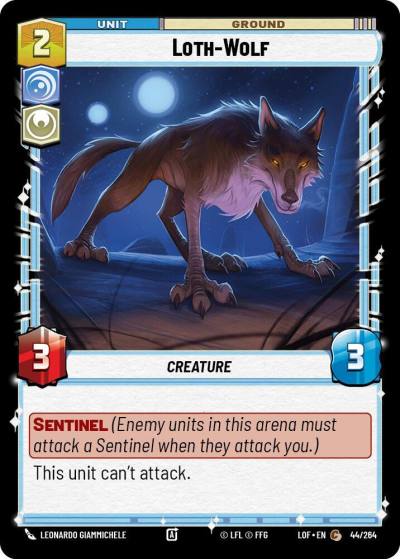Loth-Wolf 044/264 Legends of the Force Star Wars card