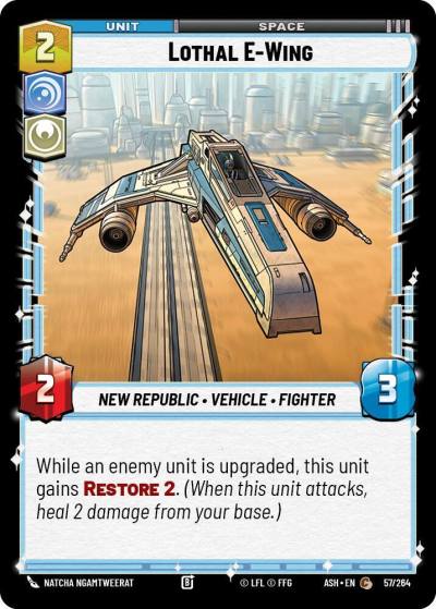 Lothal E-Wing 57/264 Ashes of the Empire Star Wars card