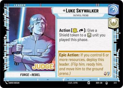 Luke Skywalker - Faithful Friend 002/002 Judge Promos Star Wars card