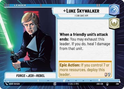 Luke Skywalker - I Can Save Him (Hyperspace) 269 Ashes of the Empire Star Wars Unlimited card