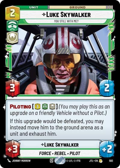 Luke Skywalker - You Still With Me? (Foil) 592 Jump to Lightspeed Star Wars Unlimited card