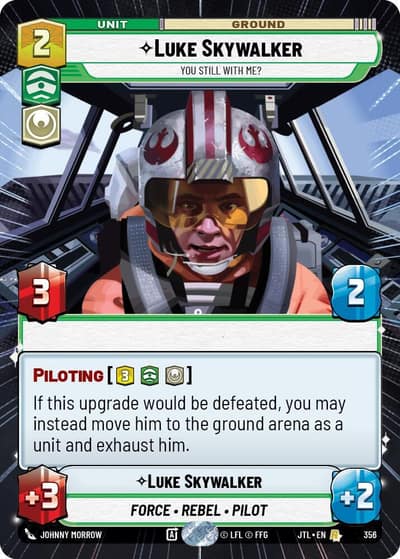 Luke Skywalker - You Still With Me? (Hyperspace) 356 Jump to Lightspeed Star Wars Unlimited card