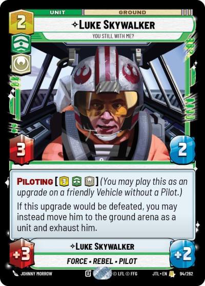 Luke Skywalker - You Still With Me? 094/262 Jump to Lightspeed Star Wars card