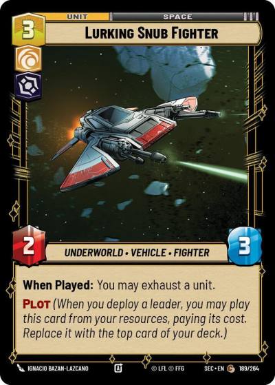 Lurking Snub Fighter 189/264 Secrets of Power Star Wars card