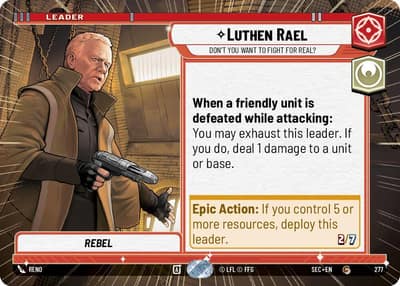 Luthen Rael - Don't You Want To Fight For Real? (Hyperspace) 277 Secrets of Power Star Wars card