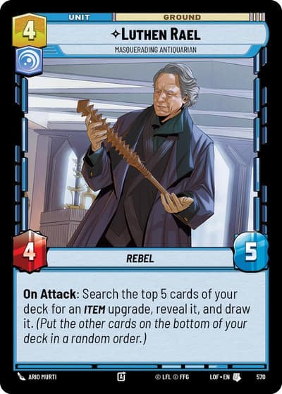 Luthen Rael - Masquerading Antiquarian (Foil) 570 Legends of the Force Star Wars card