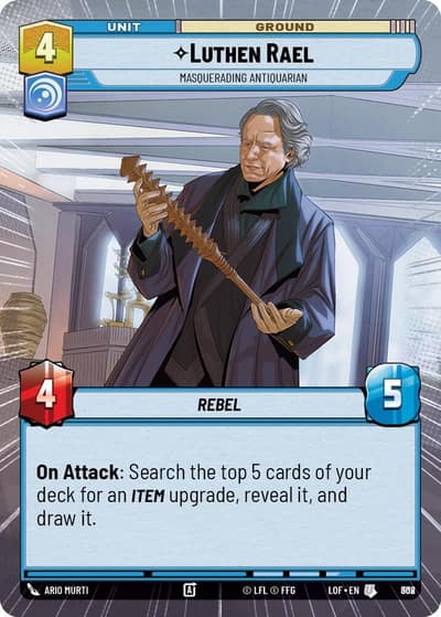 Luthen Rael - Masquerading Antiquarian (Hyperspace Foil) 808 Legends of the Force Star Wars card