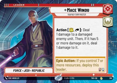 Mace Windu - Vaapad Form Master (Hyperspace) 288 Twilight of the Republic Star Wars card