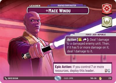 Mace Windu - Vaapad Form Master (Showcase) 270 Twilight of the Republic Star Wars card