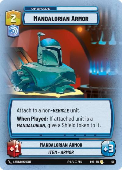 Mandalorian Armor 52 Organized Play Promos Star Wars card