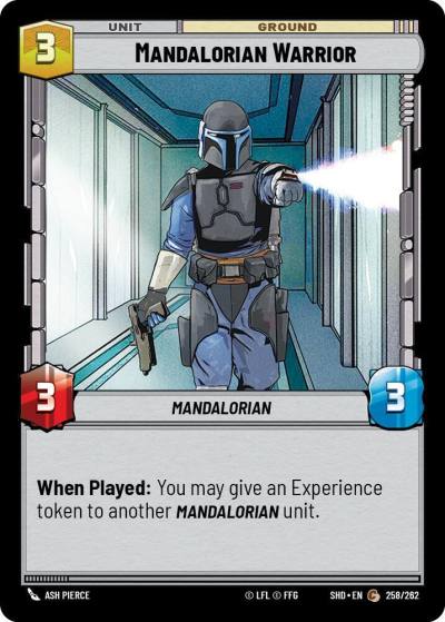 Mandalorian Warrior 258/262 Shadows of the Galaxy Star Wars card