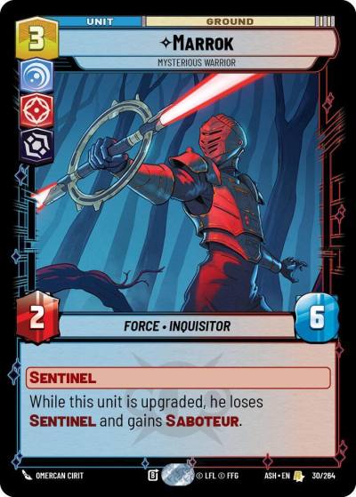 Marrok - Mysterious Warrior 30/264 Ashes of the Empire Star Wars card